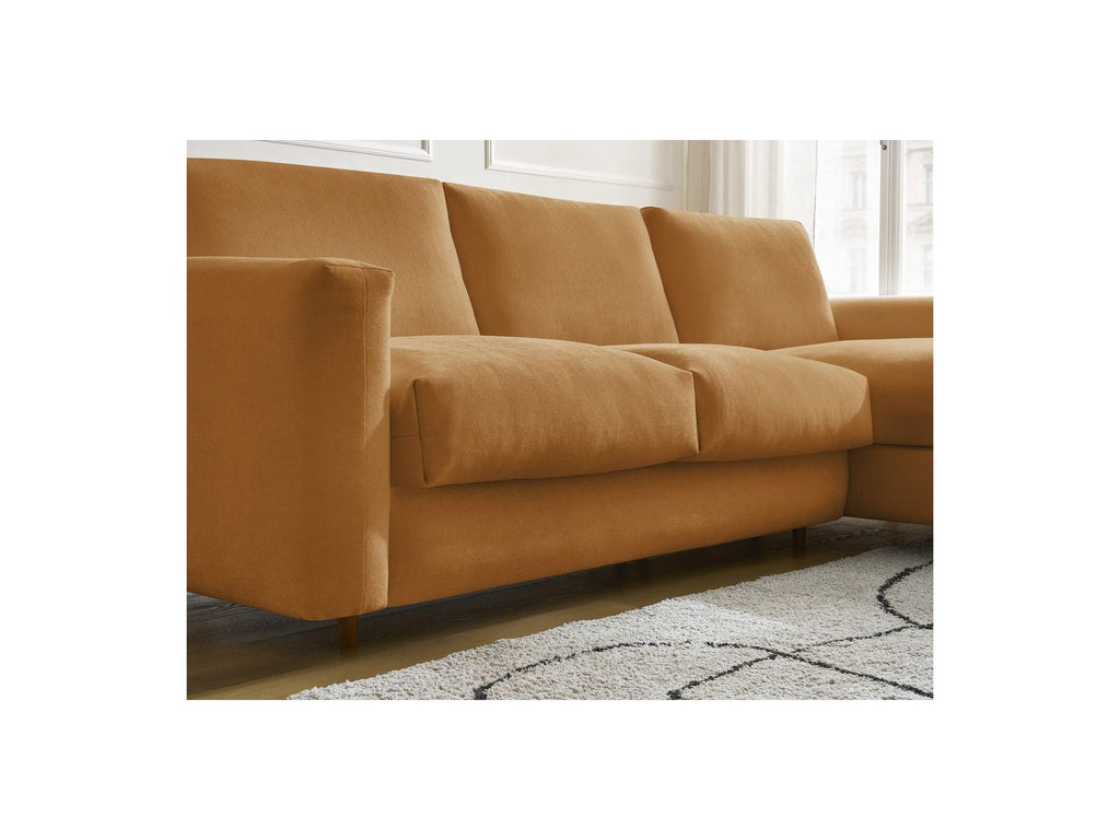 Cocoone - Canapé D'Angle Réversible Convertible Nouveau Ouverture Express - Tissu Lisse