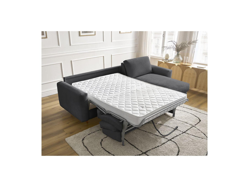 Cocoone - Canapé D'Angle Réversible Convertible Nouveau Ouverture Express - Tissu Lisse