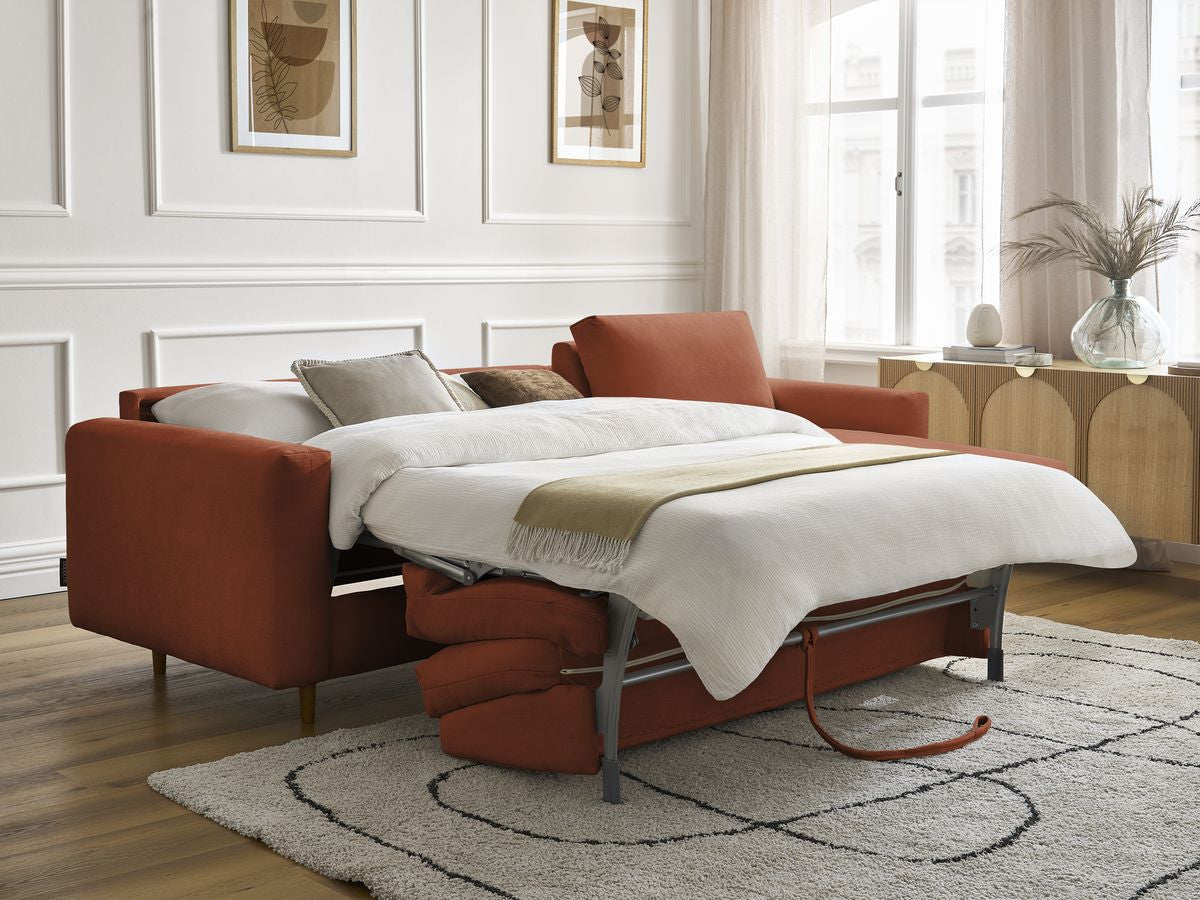 Cocoone - Canapé D'Angle Réversible Convertible Nouveau Ouverture Express - Tissu Lisse