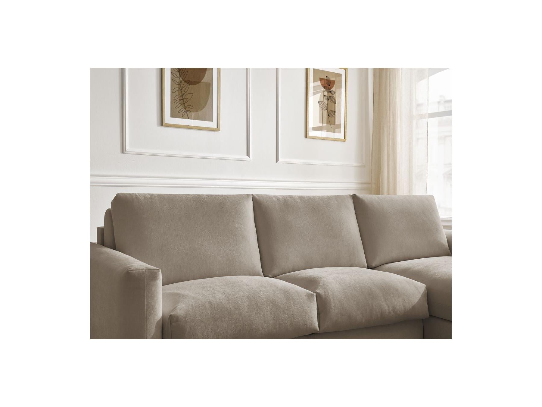 Cocoone - Canapé D'Angle Réversible Convertible Nouveau Ouverture Express - Tissu Lisse