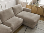 Cocoone - Canapé D'Angle Réversible Convertible Nouveau Ouverture Express - Tissu Lisse