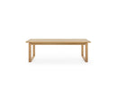 Marin - Set With Oak Color Dining Table + 6 Gabin Armchairs - Corduroy
