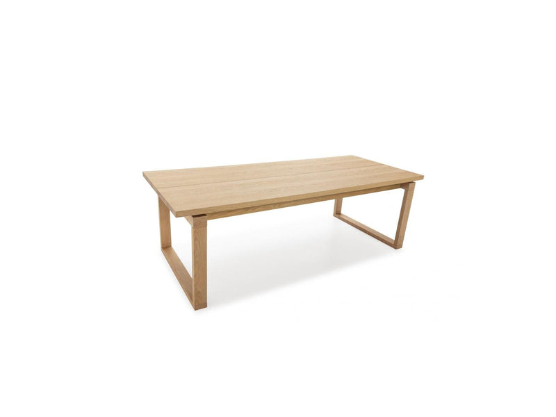 Marin - Set With Oak Color Dining Table + 6 Gabin Armchairs - Corduroy