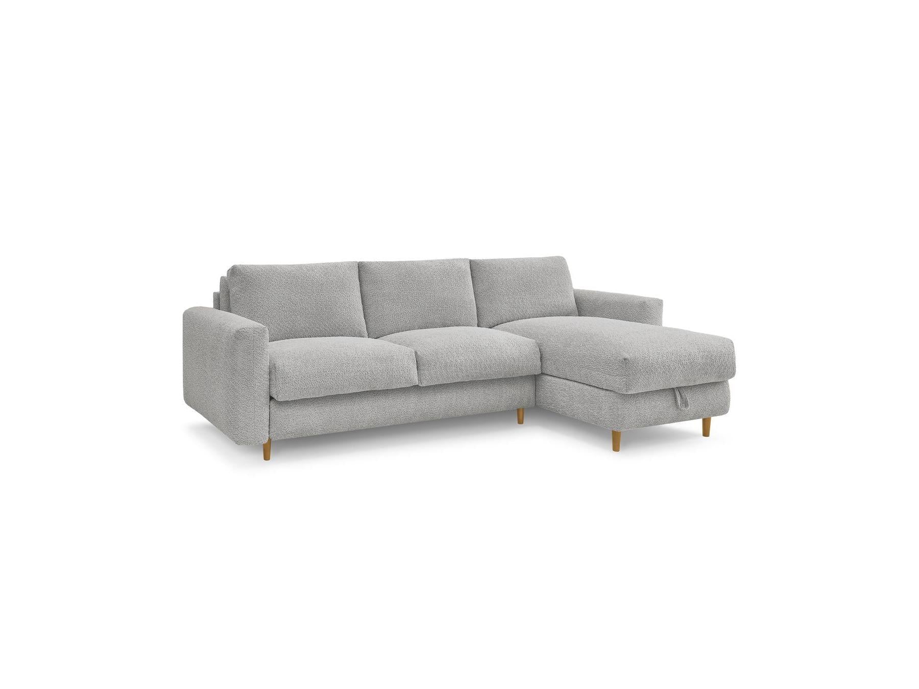 Cocoone - Canapé D'Angle Réversible Convertible Nouveau Ouverture Express - Tissu Bouclette