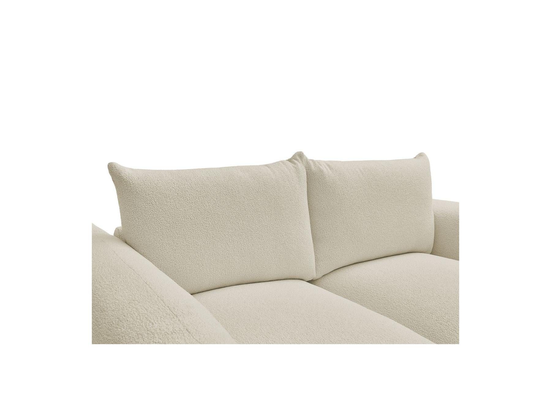 Ernest - Canapé Droit Fixe 2 Places - Tissu Bouclette