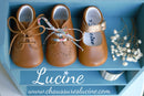 Chaussons Bébé Souples Antidérapants Mini-Arthur - Cuir Camel - Mixte