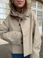Camel wool and cashmere balaclava