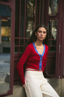 Veste Sofia Maille Rouge
