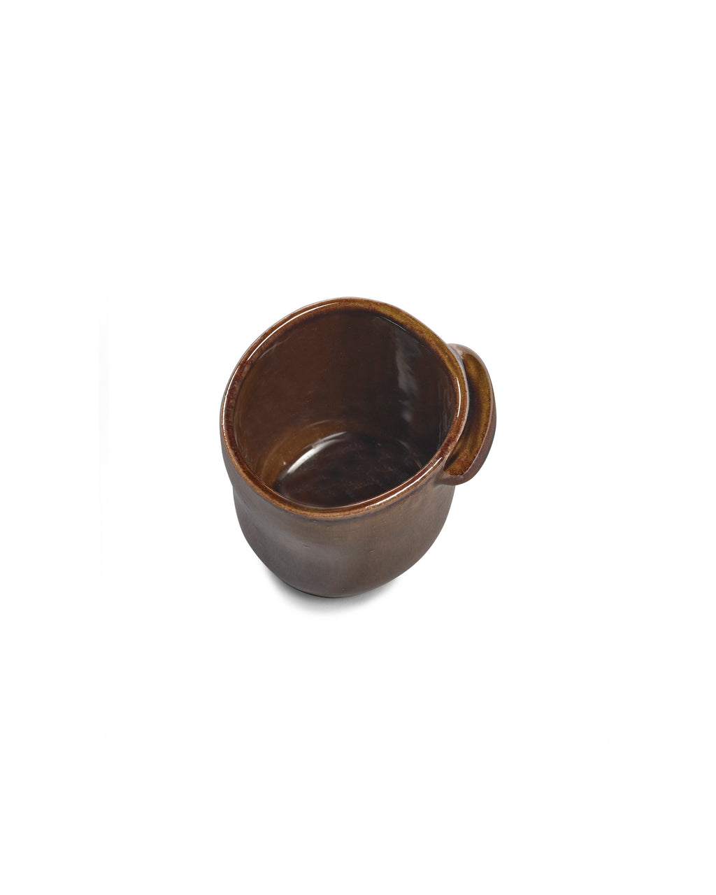 Out Of Lines - Lot De 2 Mugs Sans Anse - Grès - Ocre