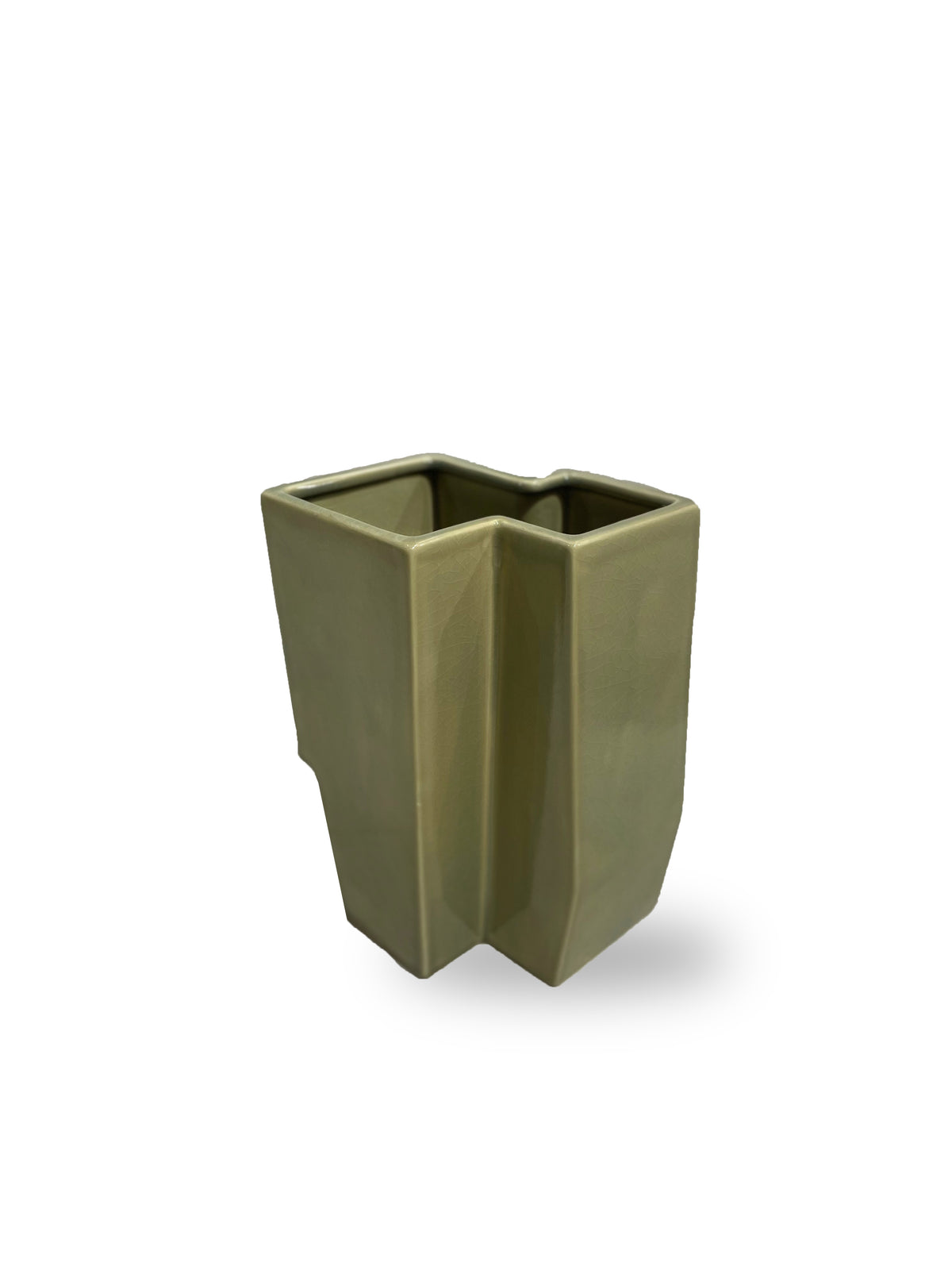 Sculptural Confluence Part 1 Bebop - Vase °5 - Grès - Vert Clair