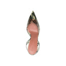 Escarpins - Amina Muaddi Holli Glass 95Mm Snakeskin-Effect - Green