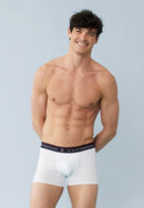 Lot De 7 Boxers En Coton - Boxers Hibiscus Topaz Mint Green Bleu Turquoise Arlequin Blanc Marine