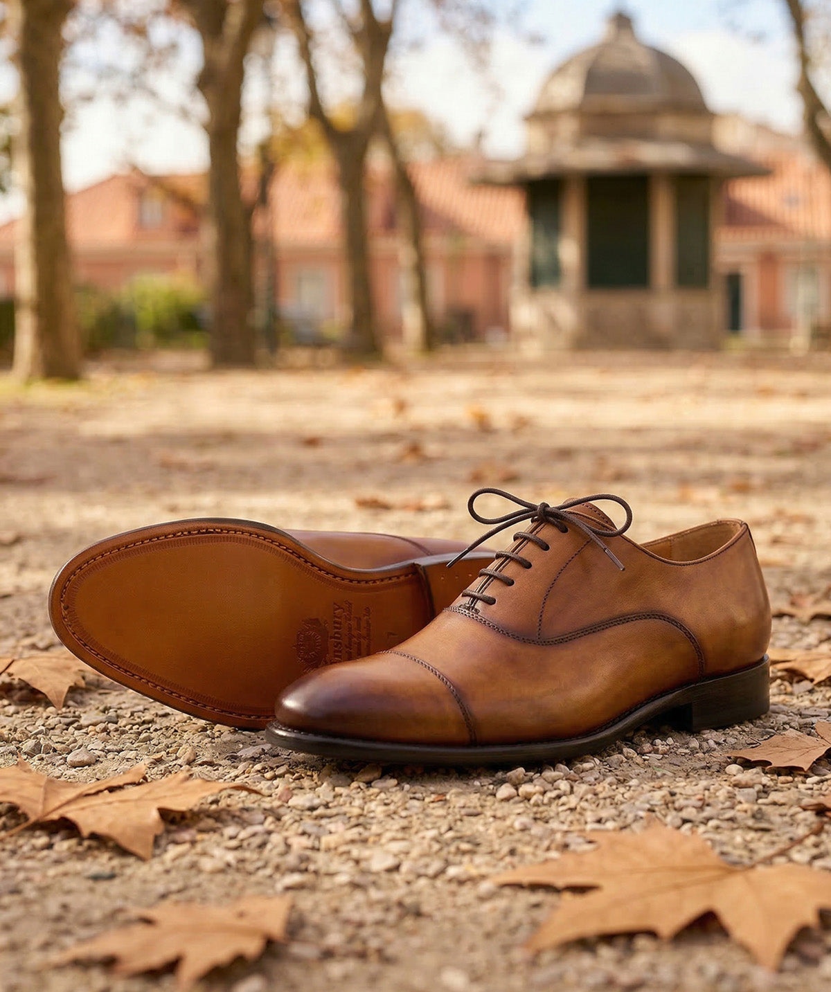 Richelieu Oxford - Gold Patiné