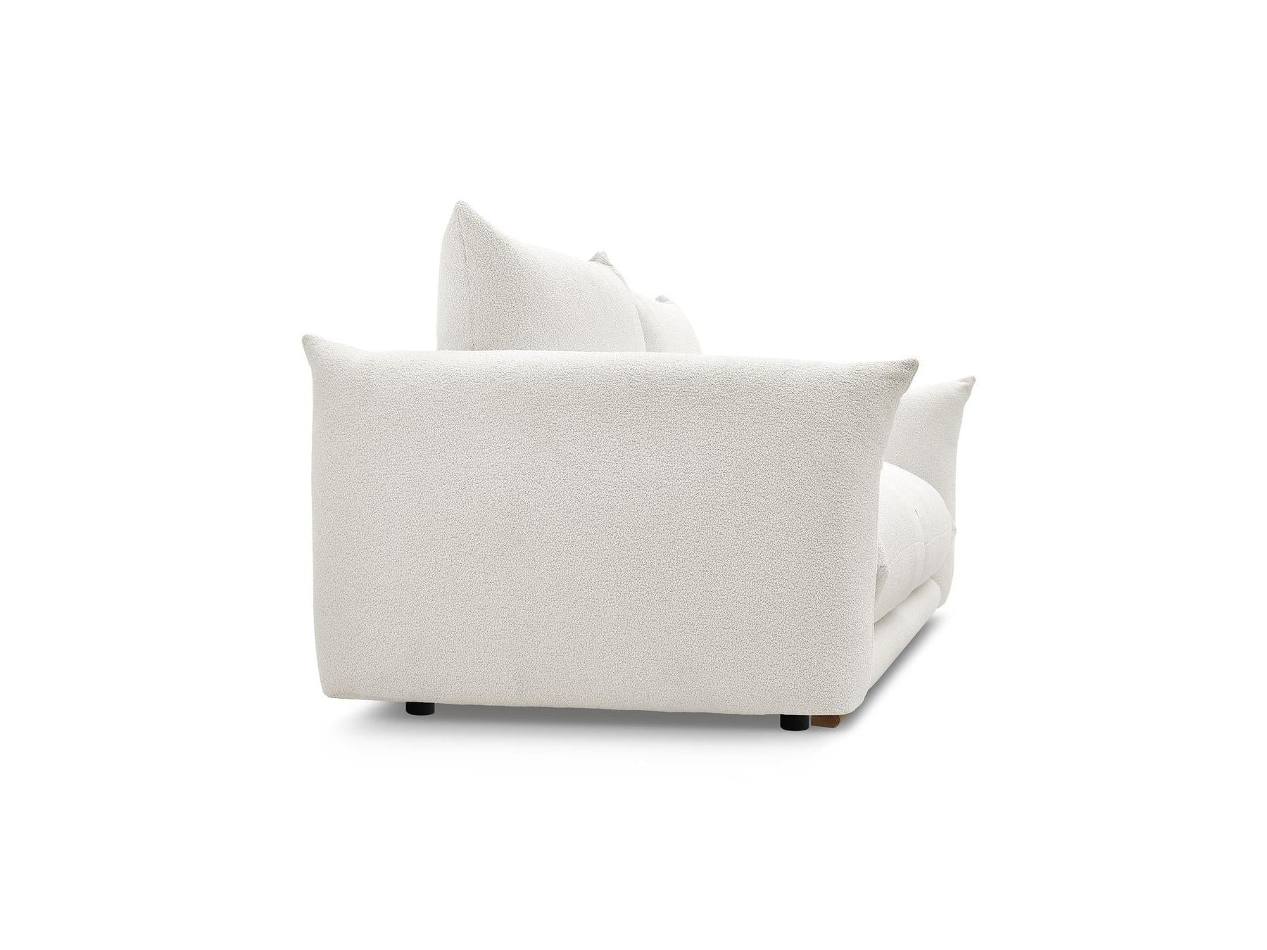 Ernest - Canapé Droit Fixe 2 Places - Tissu Bouclette