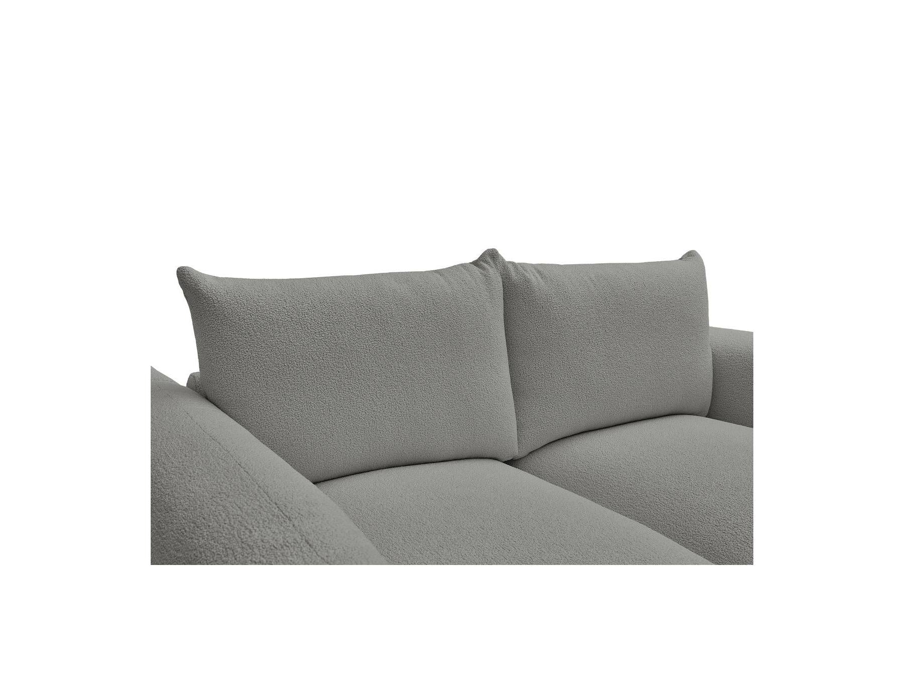 Ernest - Canapé Droit Fixe 2 Places - Tissu Bouclette