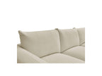 Ernest - Canapé Droit Fixe 3 Places - Tissu Bouclette