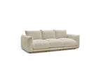 Ernest - Canapé Droit Fixe 3 Places - Tissu Bouclette