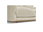 Ernest - Canapé Droit Fixe 3 Places - Tissu Bouclette
