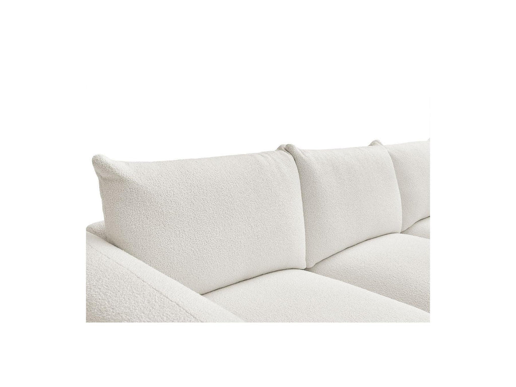 Ernest - Canapé Droit Fixe 3 Places - Tissu Bouclette
