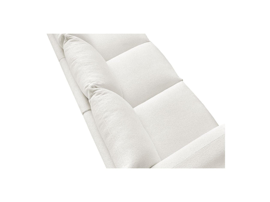 Ernest - Canapé Droit Fixe 3 Places - Tissu Bouclette