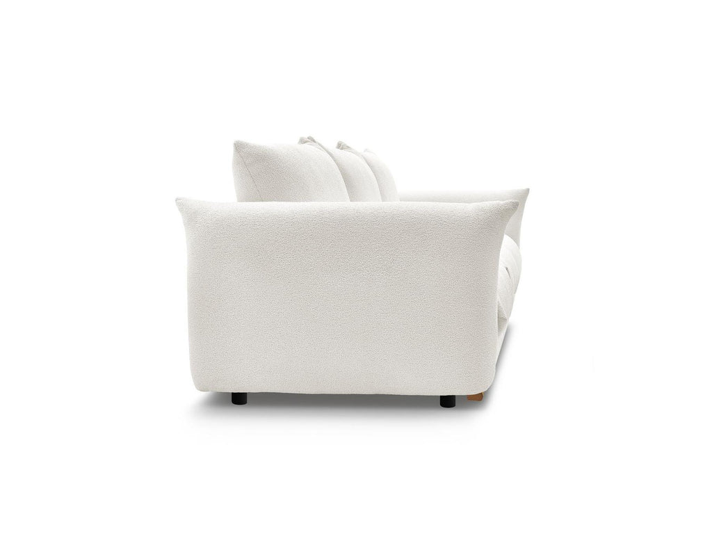 Ernest - Canapé Droit Fixe 3 Places - Tissu Bouclette