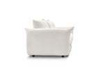 Ernest - Canapé Droit Fixe 3 Places - Tissu Bouclette