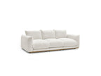 Ernest - Canapé Droit Fixe 3 Places - Tissu Bouclette