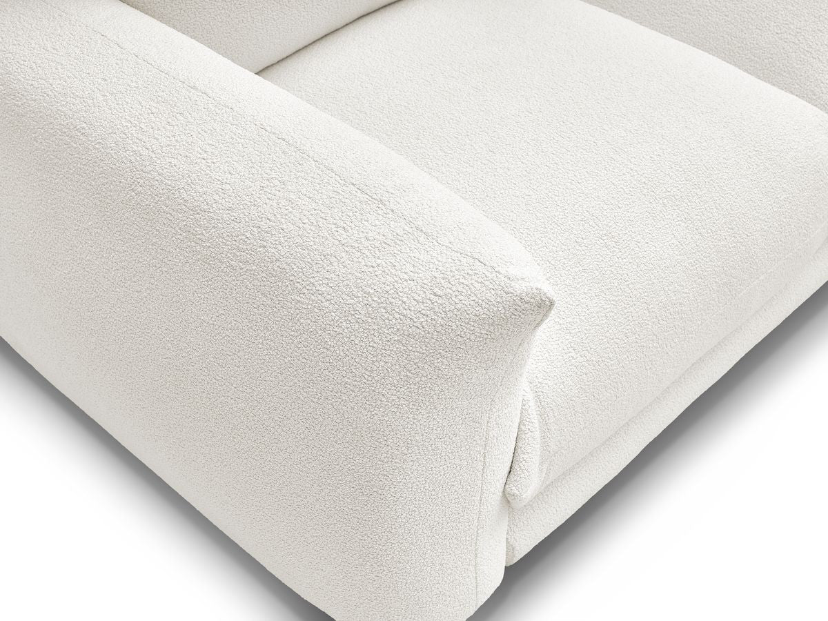 Ernest - Canapé Droit Fixe 3 Places - Tissu Bouclette