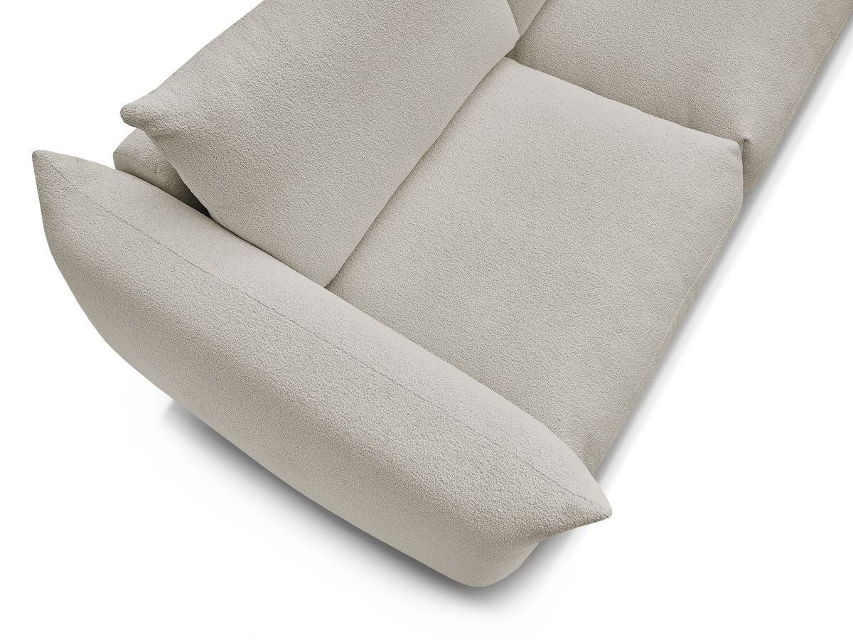 Ernest - Canapé Droit Fixe 2 Places - Tissu Bouclette