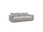 Ernest - Canapé Droit Fixe 3 Places - Tissu Bouclette