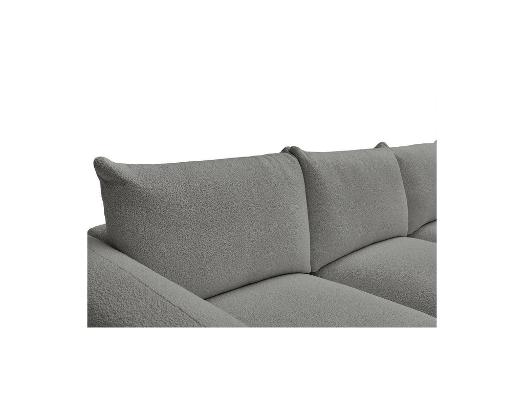 Ernest - Canapé Droit Fixe 3 Places - Tissu Bouclette