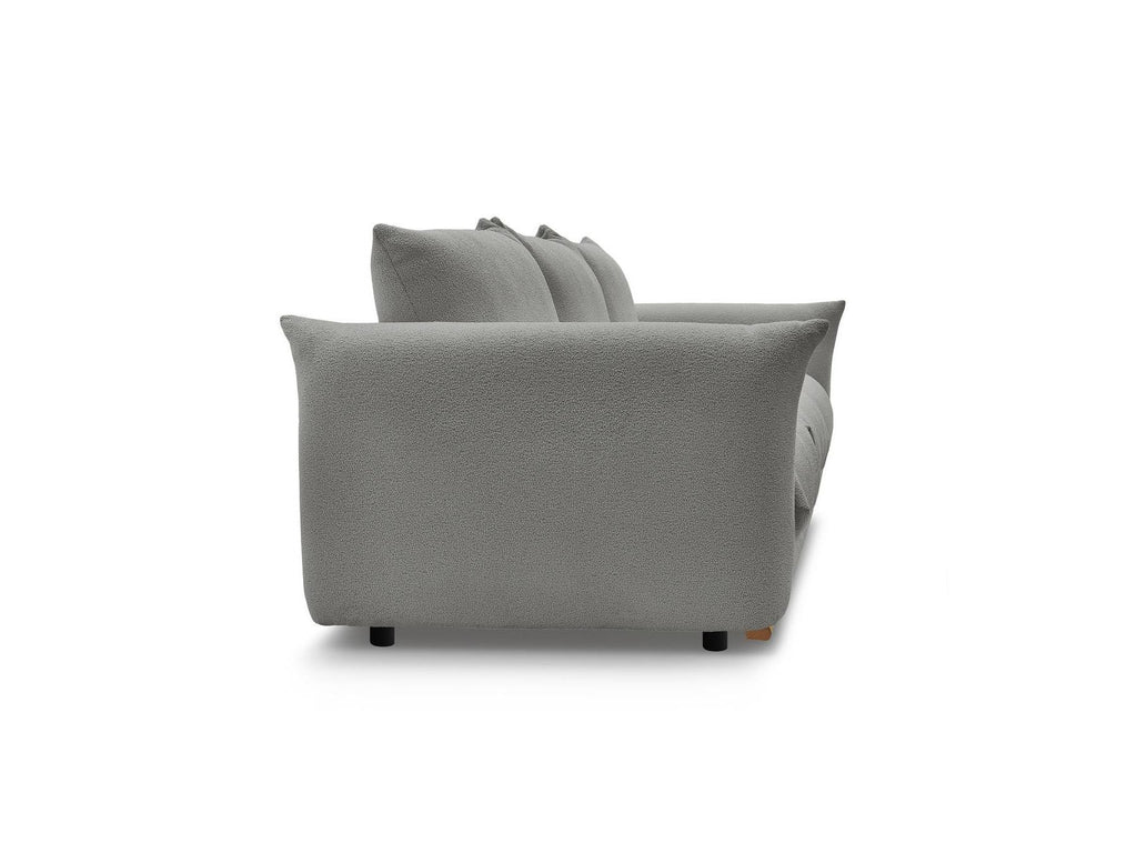 Ernest - Canapé Droit Fixe 3 Places - Tissu Bouclette