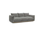 Ernest - Canapé Droit Fixe 3 Places - Tissu Bouclette