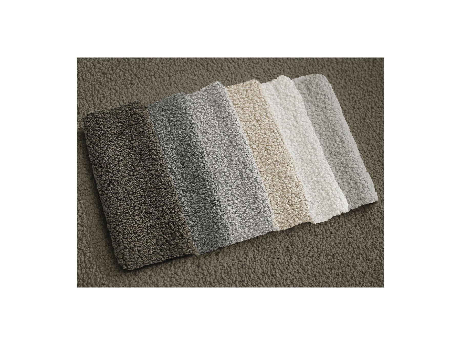 Ernest - Canapé Droit Fixe 3 Places - Tissu Bouclette