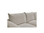 Ernest - Canapé Droit Fixe 3 Places - Tissu Bouclette