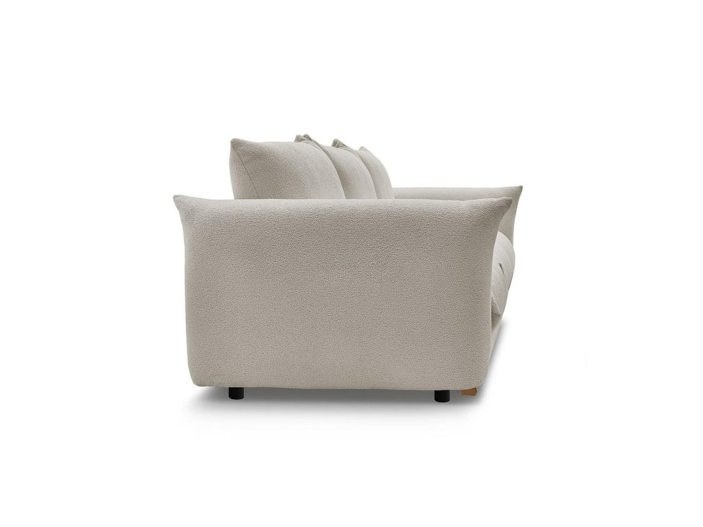 Ernest - Canapé Droit Fixe 3 Places - Tissu Bouclette