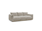 Ernest - Canapé Droit Fixe 3 Places - Tissu Bouclette