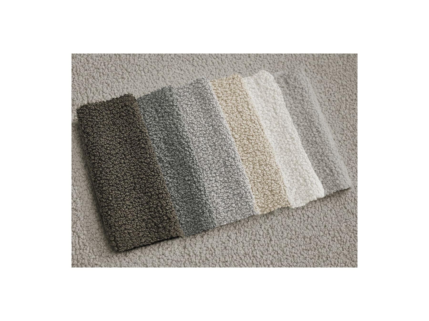 Ernest - Canapé Droit Fixe 3 Places - Tissu Bouclette