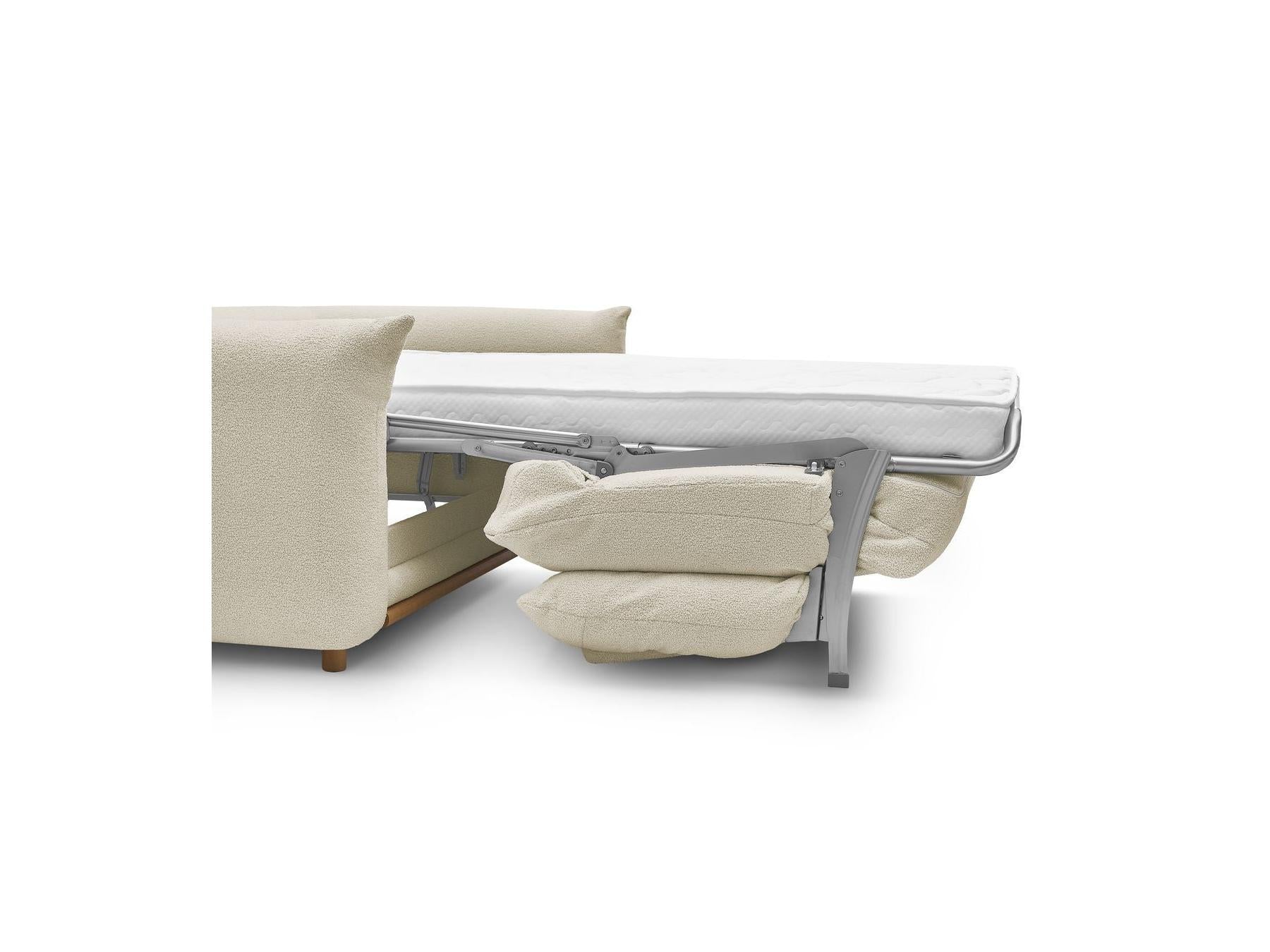 Ernest - Canapé Droit Convertible 3 Places - Tissu Bouclette
