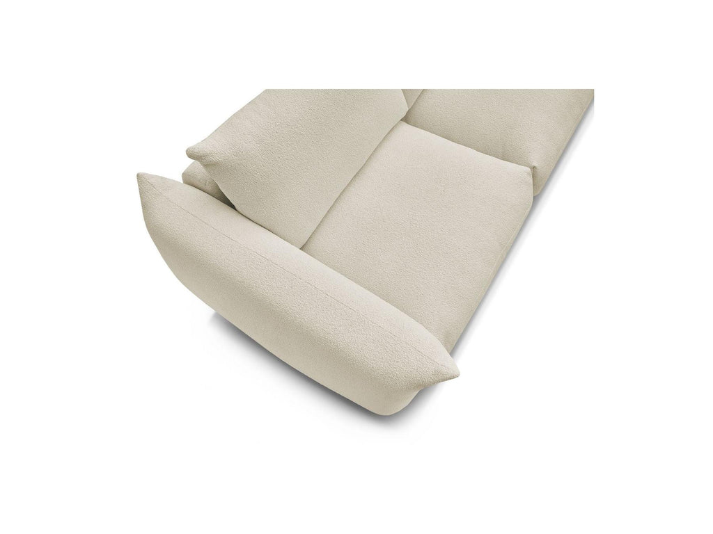 Ernest - Canapé Droit Convertible 3 Places - Tissu Bouclette