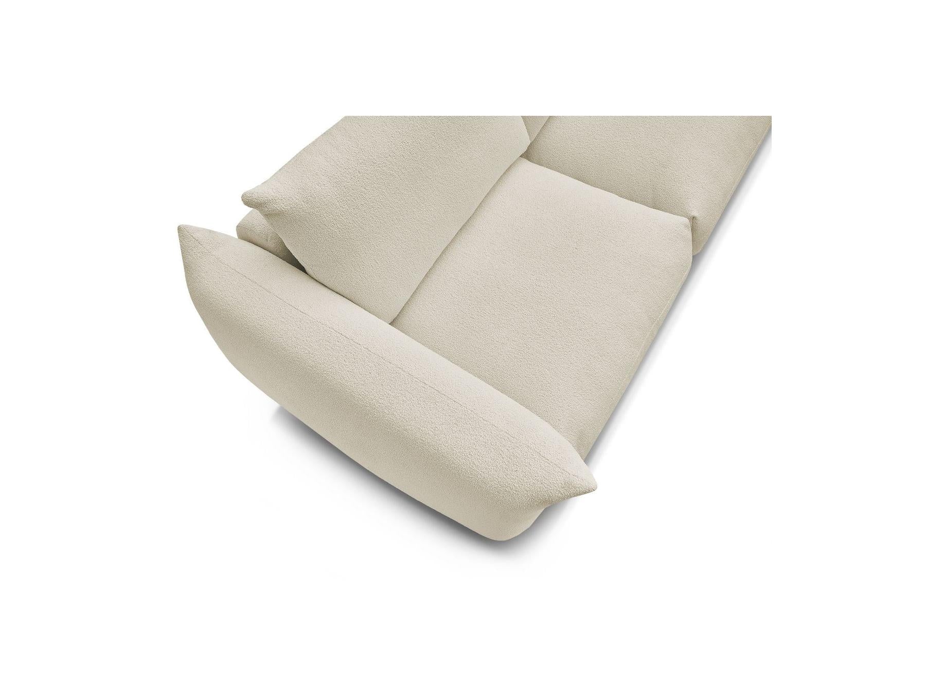 Ernest - Canapé Droit Convertible 3 Places - Tissu Bouclette