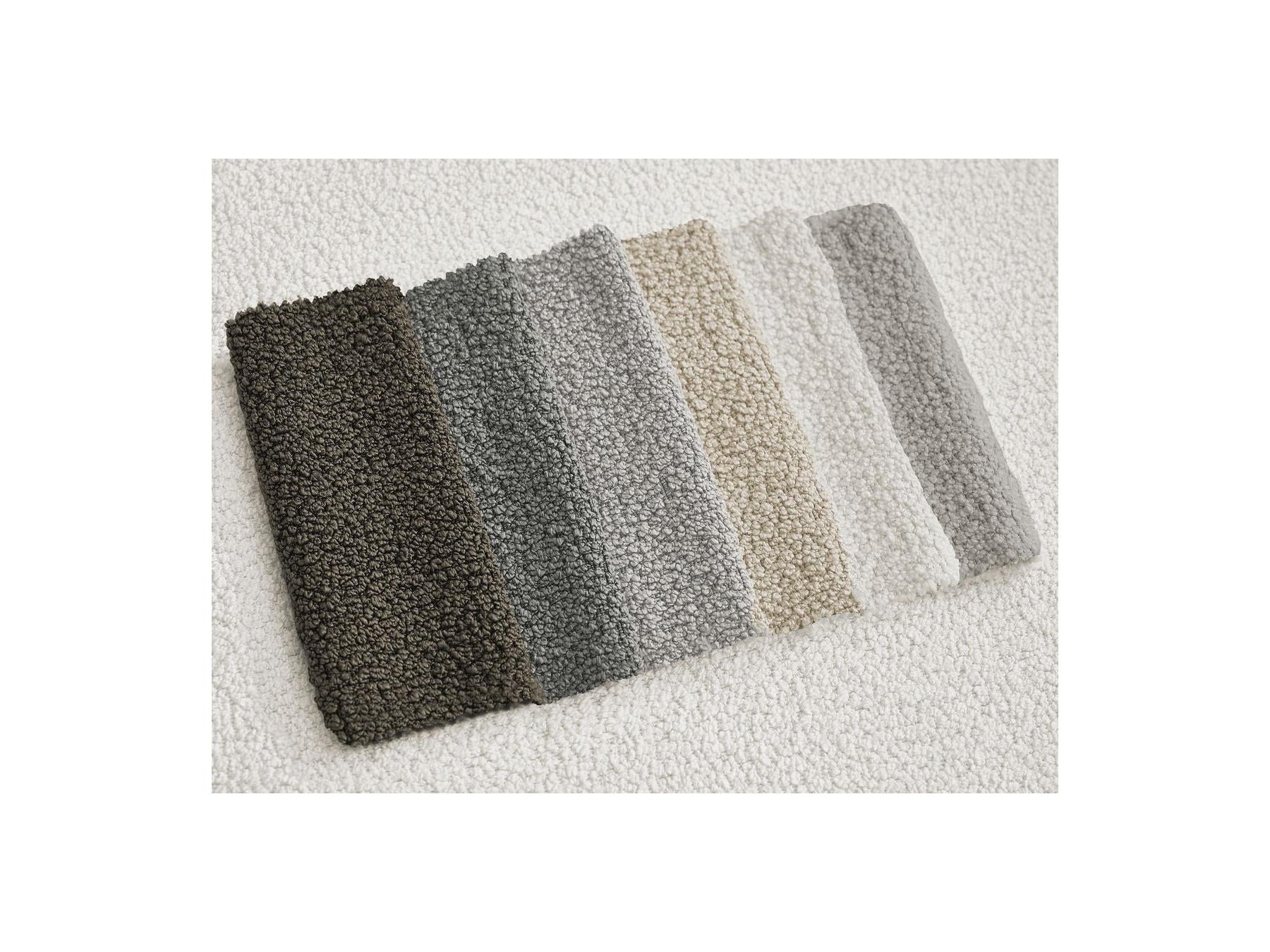 Ernest - Canapé Droit Convertible 3 Places - Tissu Bouclette