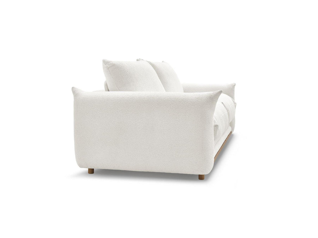 Ernest - Canapé Droit Convertible 3 Places - Tissu Bouclette