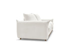 Ernest - Canapé Droit Convertible 3 Places - Tissu Bouclette