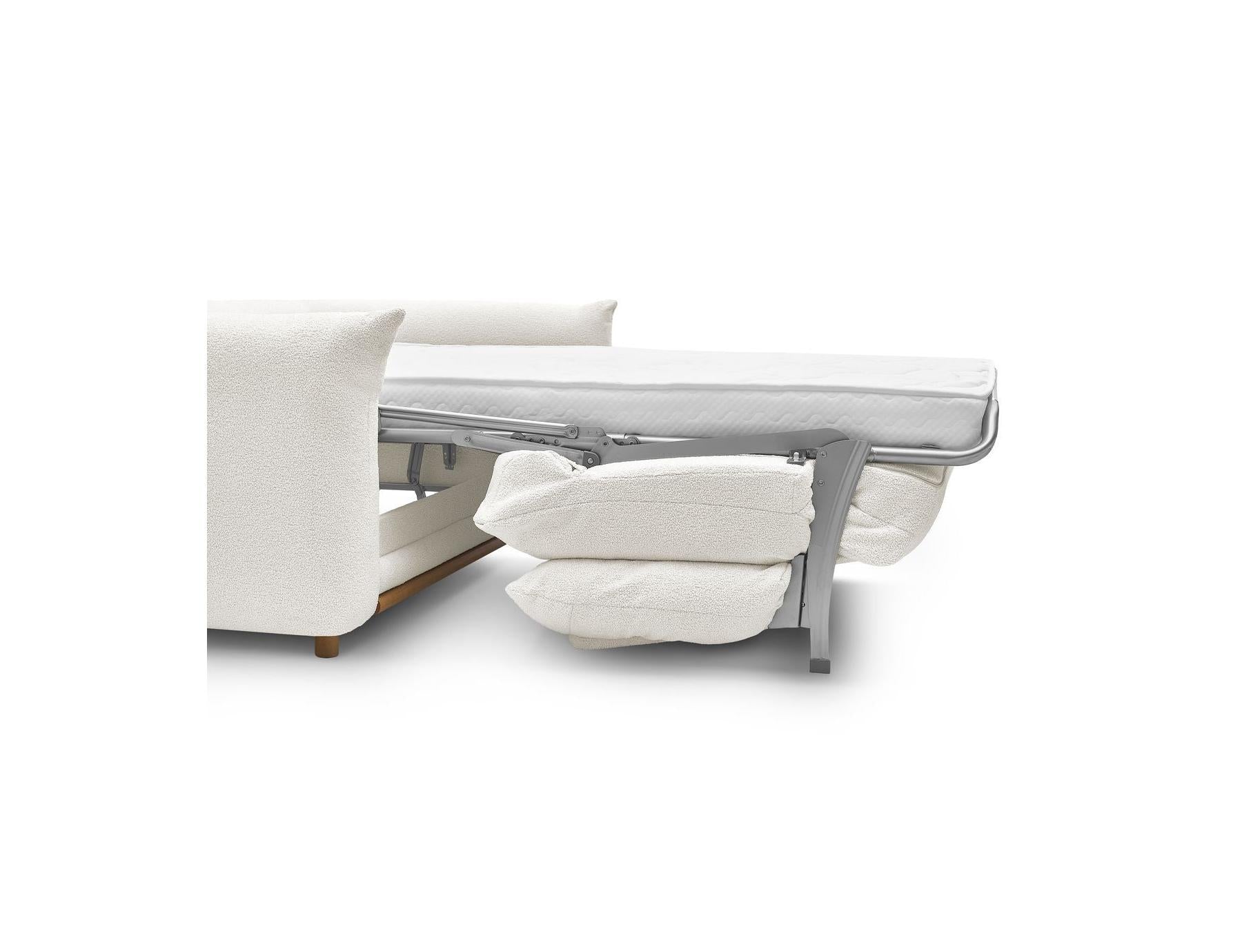 Ernest - Canapé Droit Convertible 3 Places - Tissu Bouclette