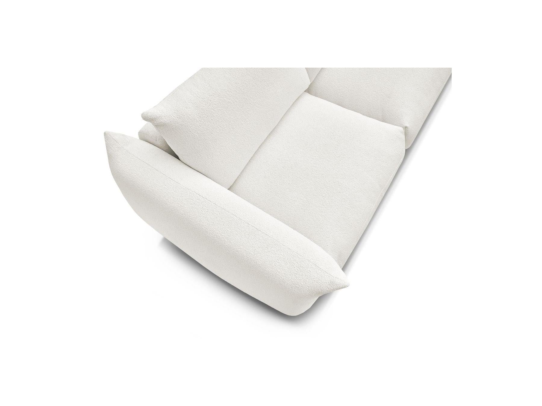 Ernest - Canapé Droit Convertible 3 Places - Tissu Bouclette