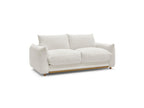 Ernest - Canapé Droit Convertible 3 Places - Tissu Bouclette
