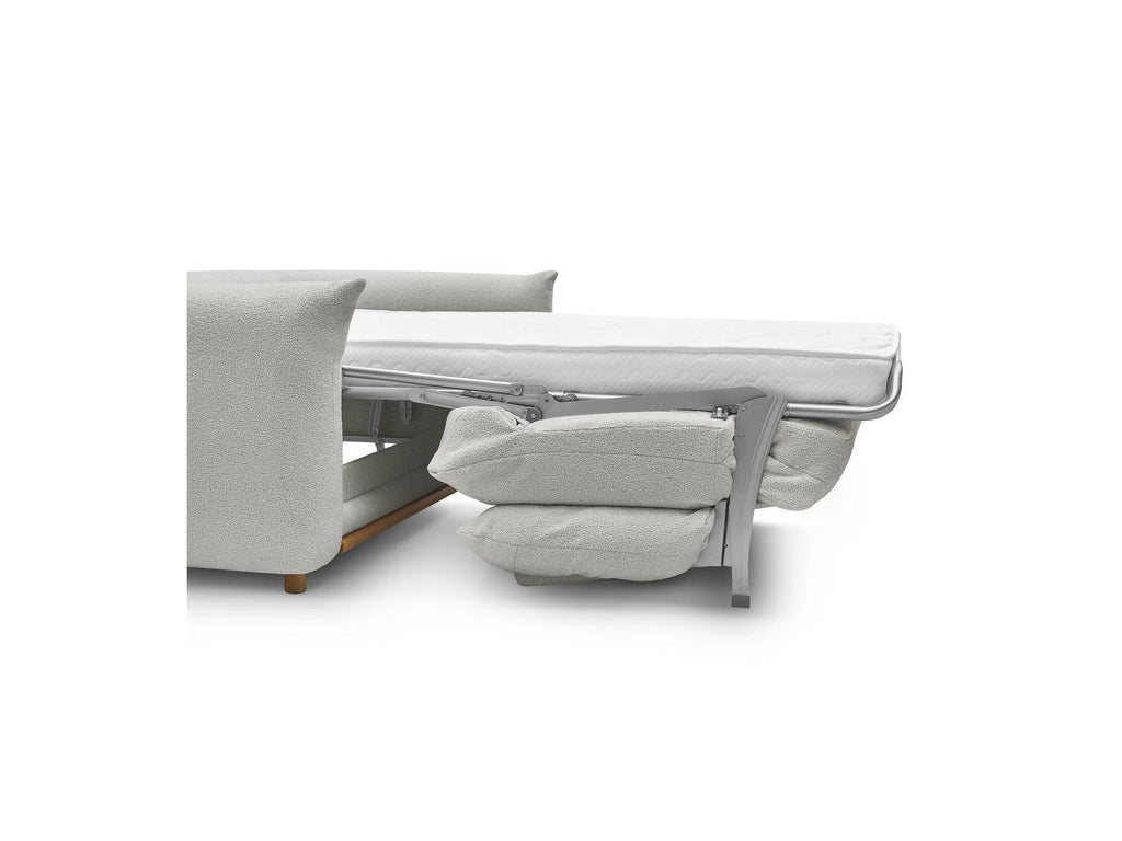 Ernest - Canapé Droit Convertible 3 Places - Tissu Bouclette