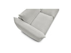Ernest - Canapé Droit Convertible 3 Places - Tissu Bouclette