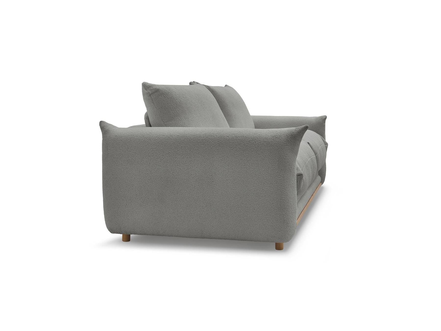 Ernest - Canapé Droit Convertible 3 Places - Tissu Bouclette